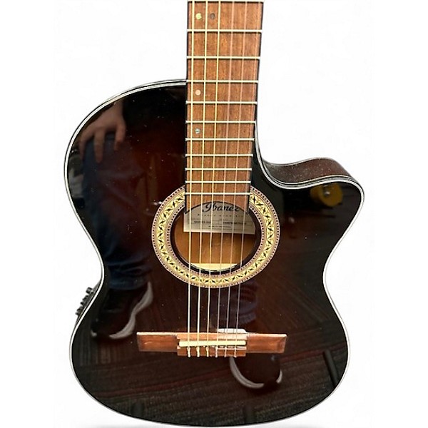 Used Ibanez GA35TCE DARK VIOLIN Classical Acoustic Electric Guitar