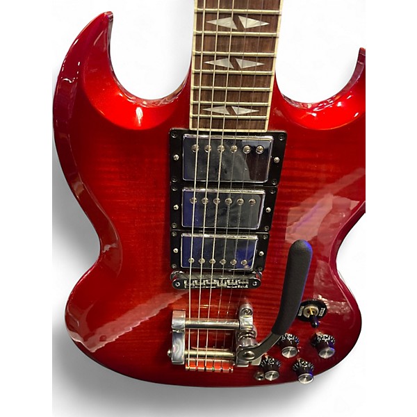 Used Gibson SG Deluxe Metallic Candy Red Burst Solid Body