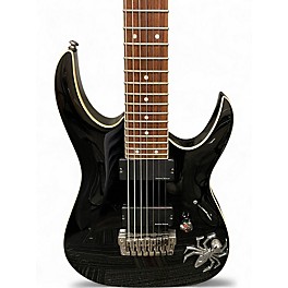 Used Ibanez rga7 Black Solid Body Electric Guitar