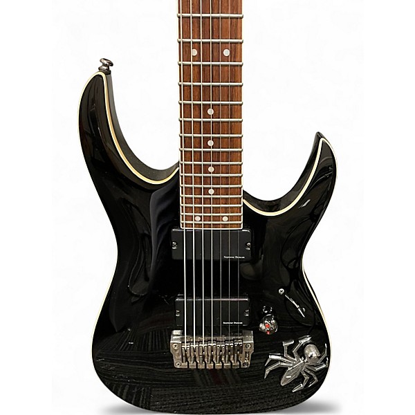 Used Ibanez rga7 Black Solid Body Electric Guitar
