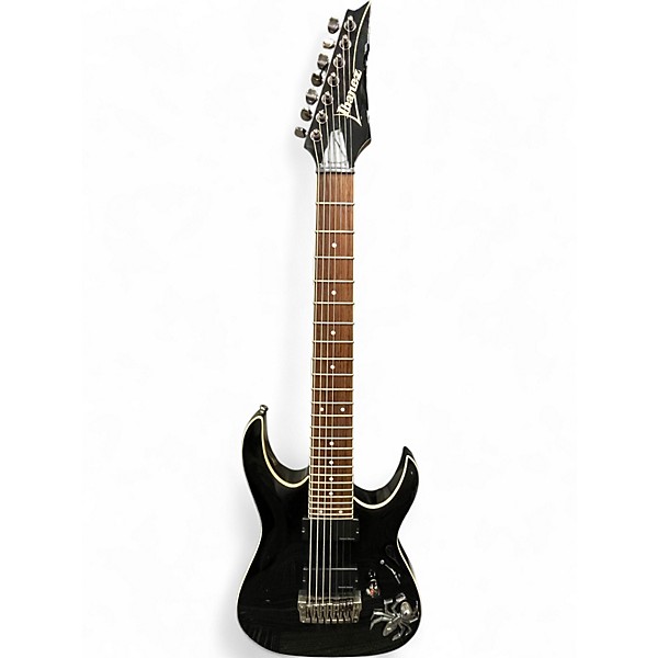 Used Ibanez rga7 Black Solid Body Electric Guitar