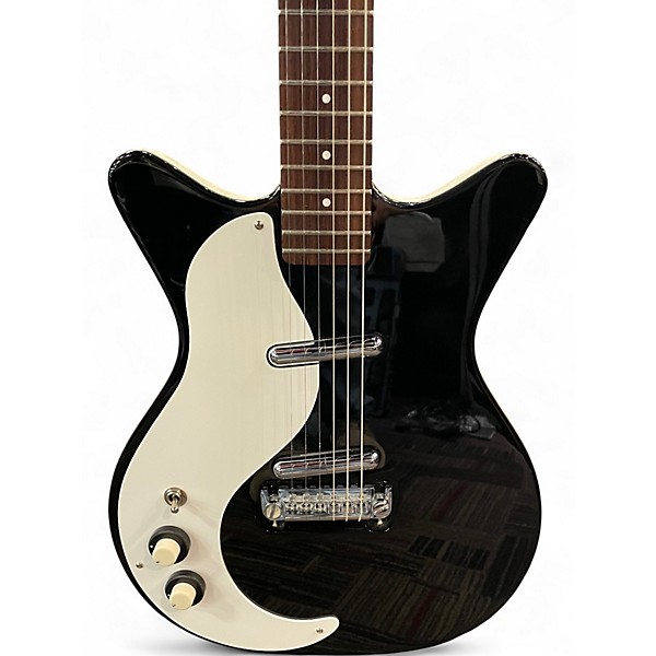 Used Danlectro DC59M Black Solid Body Electric Guitar
