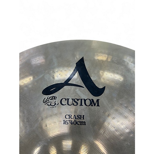 Used Zildjian 16in A Custom Crash Cymbal