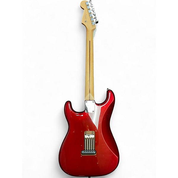 Used Fender Limited Edition Player Stratocaster HSS Candy Apple Red Solid Body Electric Guitar