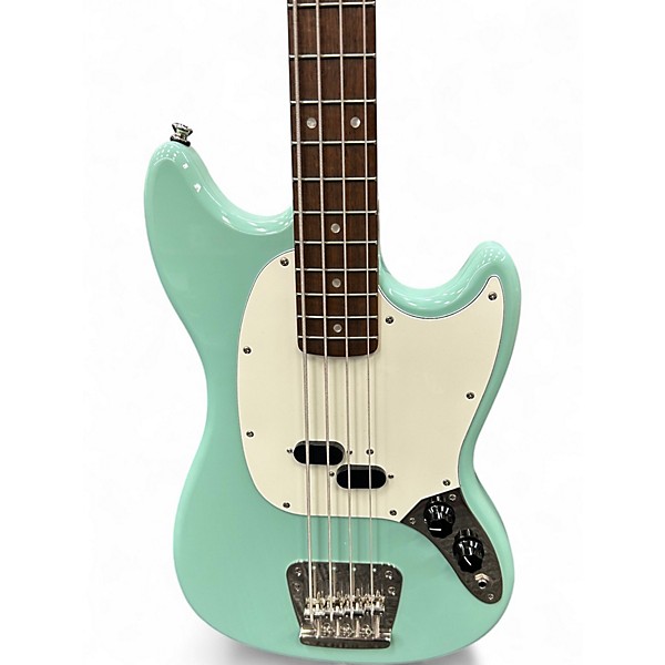 Used Squier Classic Vibe 60s Mustang Bass Blue Electric Bass Guitar