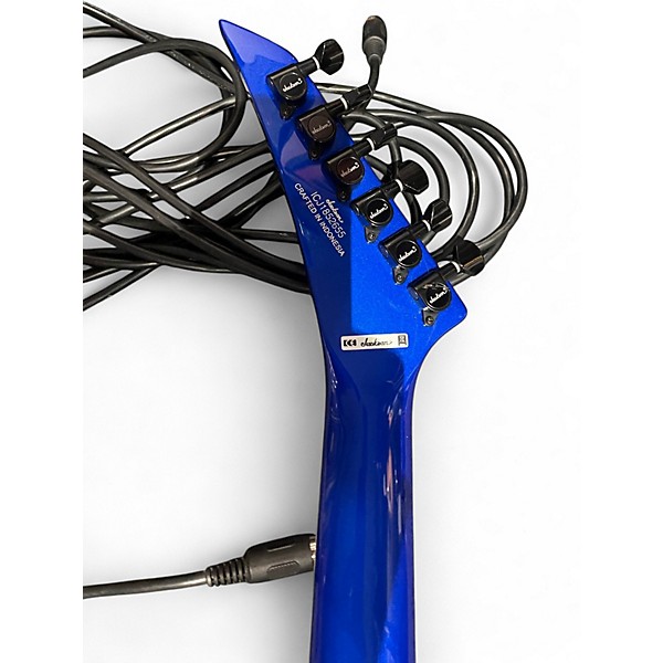 Used Jackson SLX Soloist Lightning Blue Solid Body Electric Guitar