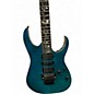 Used Ibanez rg8570z Blue Solid Body Electric Guitar