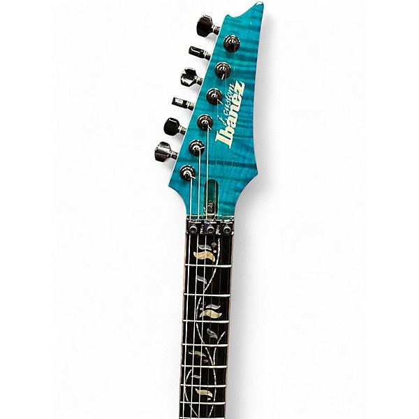 Used Ibanez rg8570z Blue Solid Body Electric Guitar