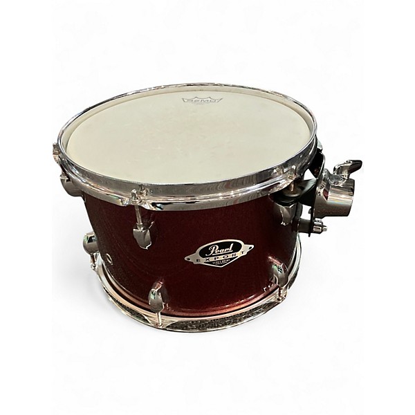 Used Pearl 4 Piece Export Crimson Sparkle Drum Kit