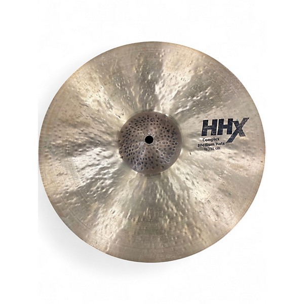 Used SABIAN 15in HHX COMPLEX HI HAT PAIR Cymbal