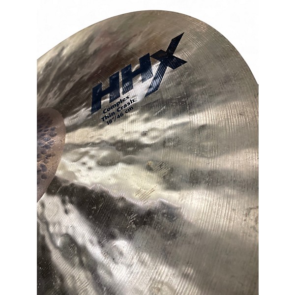 Used SABIAN 18in HHX COMPLEX THIN CRASH Cymbal