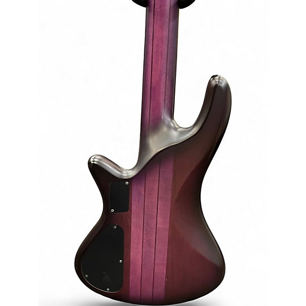 Used Schecter STUDIO 5 Trans Purple Electric Bass Guitar