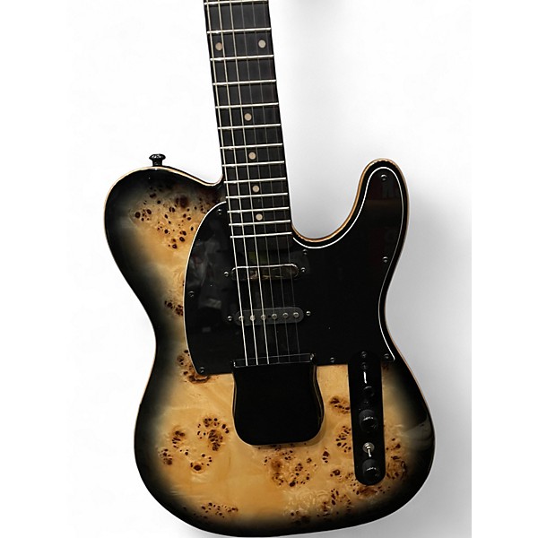 Used Michael Kelly Triple 50 Black Burl Solid Body Electric Guitar