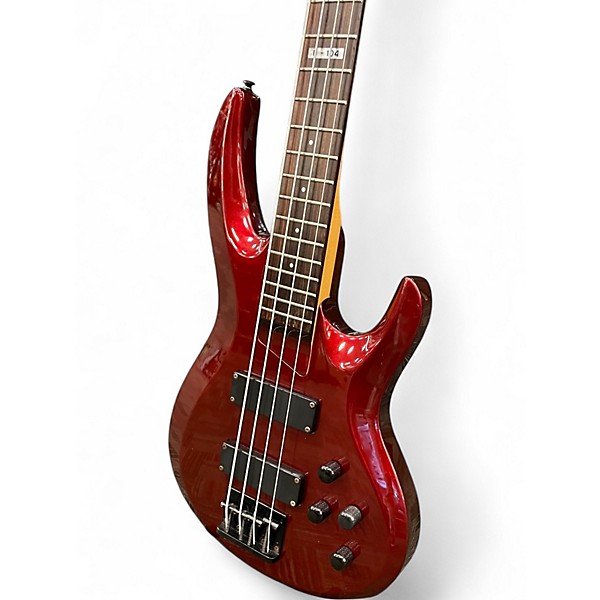 Used ESP LTD B104 Wine Red Electric Bass Guitar