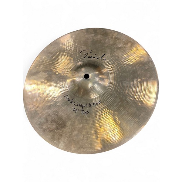 Used Paiste 14in Signature Dark Crisp Hi Hat Pair Cymbal 33