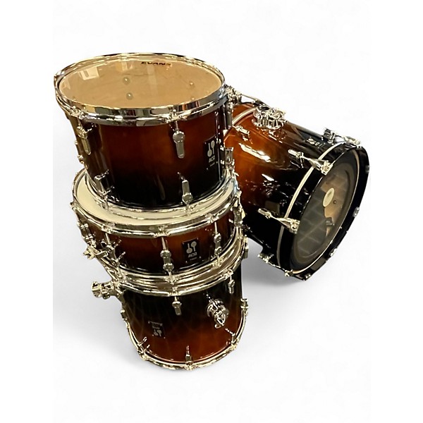 Used SONOR 4 Piece AQ2 Bop Kit Trans Brown Drum Kit