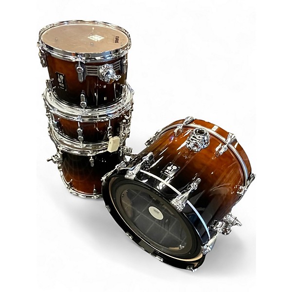 Used SONOR 4 Piece AQ2 Bop Kit Trans Brown Drum Kit