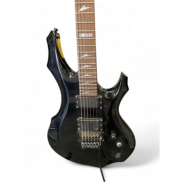 Used ESP LTD F250 Black Solid Body Electric Guitar