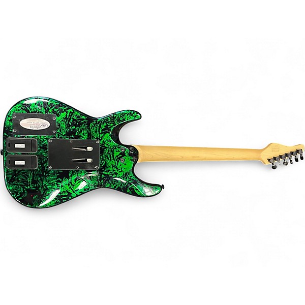 Used Schecter Guitar Research Sun Valley Super Shredder Green Solid Body Electric Guitar