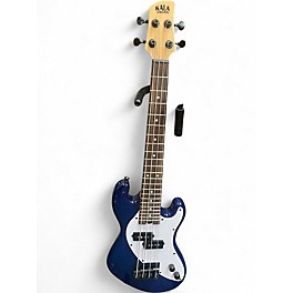 Used Kala U-Bass Mini Blue Electric Bass Guitar