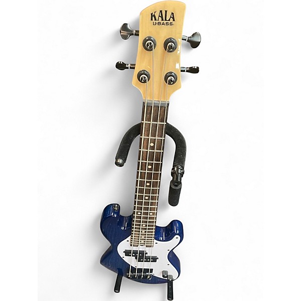 Used Kala U-Bass Mini Blue Electric Bass Guitar