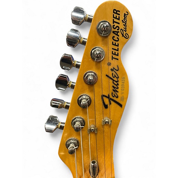 Vintage 1997 Fender 1972 Reissue Telecaster Deluxe Black Solid Body Electric Guitar