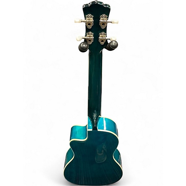 Used Luna DOLPHIN CONCERT Trans Blue Ukulele