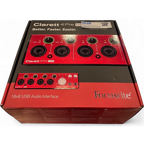 Used Focusrite Clarett 4Pre USB Audio Interface | Guitar Center