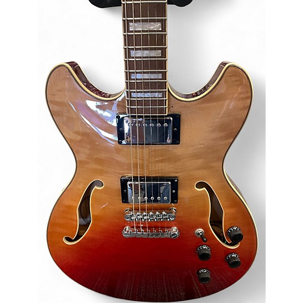 Used Ibanez AS73FM TRANSPARENT AUTUMN FADE Hollow Body Electric Guitar