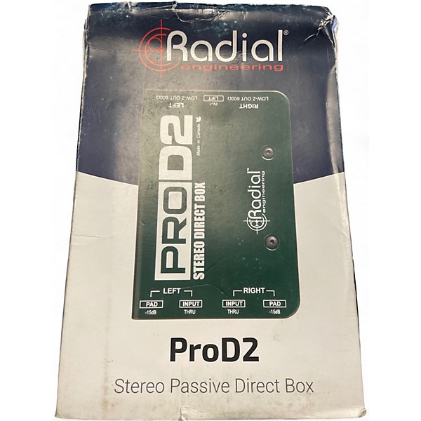 Used Radial Engineering ProD2 Sound Package