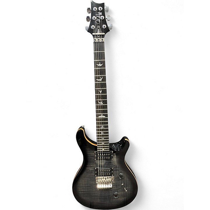 Used PRS SE CUSTOM 24 FLOYD Trans Black Solid Body Electric