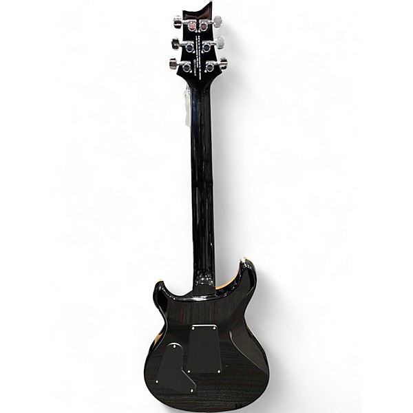 Used PRS SE CUSTOM 24 FLOYD Trans Black Solid Body Electric