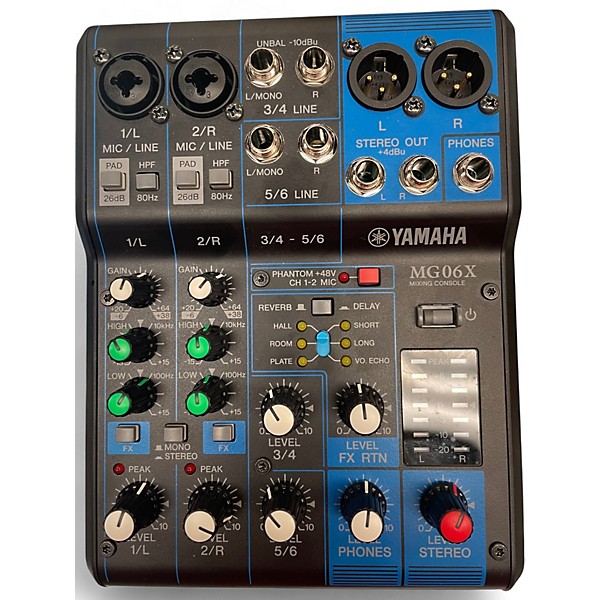 Used Yamaha MG06X Unpowered Mixer
