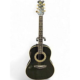 Used Ovation 1117 Black Acoustic Guitar
