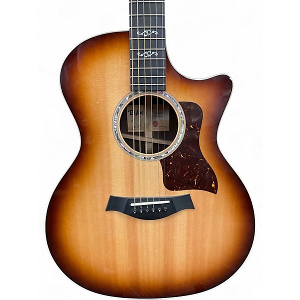 Used Taylor Custom 414CE Tobacco Shaded Edge Burst Acoustic Electric Guitar