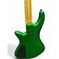 Used Schecter Guitar Research STILLETO CUSTOM 4 green sparkle  Electric Bass Guitar