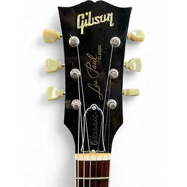 Used 2004 Gibson Les Paul Classic Cherry Sunburst Solid Body Electric Guitar