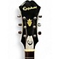 Vintage 1990s Epiphone RIVIERA SF Silver Sparkle Hollow Body Electric Guitar
