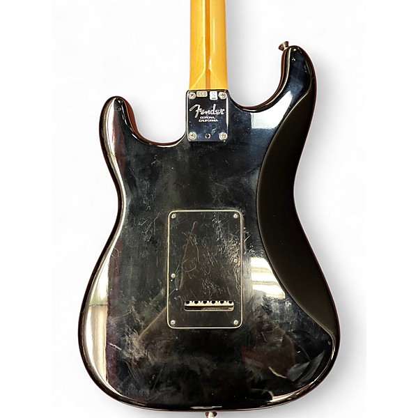 Used 2013 Fender American Standard Stratocaster Black Solid Body Electric Guitar