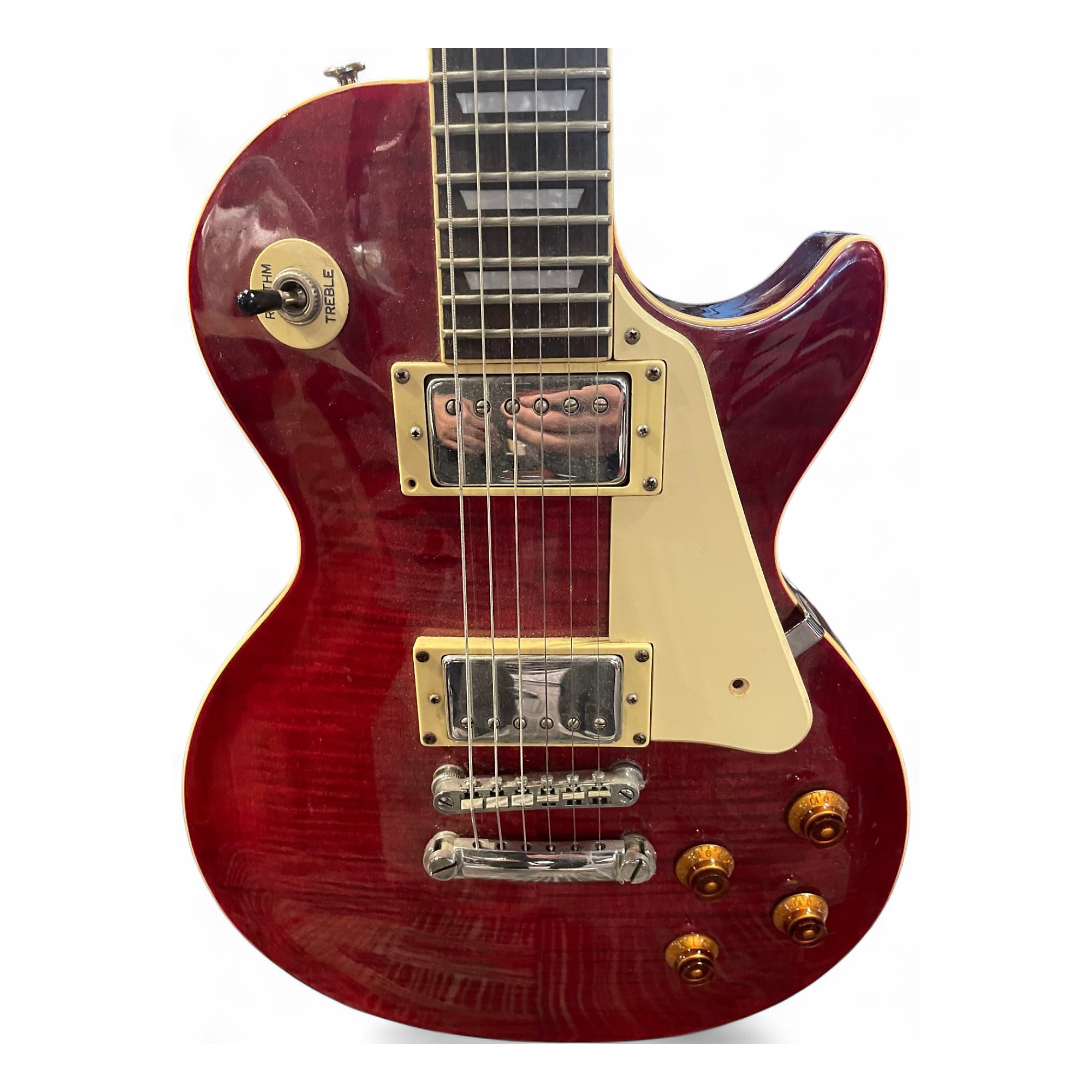 ギター Epiphone Les Paul CH 2000s Used 2000s Epiphone Les Paul Classic Crimson Red Trans Solid