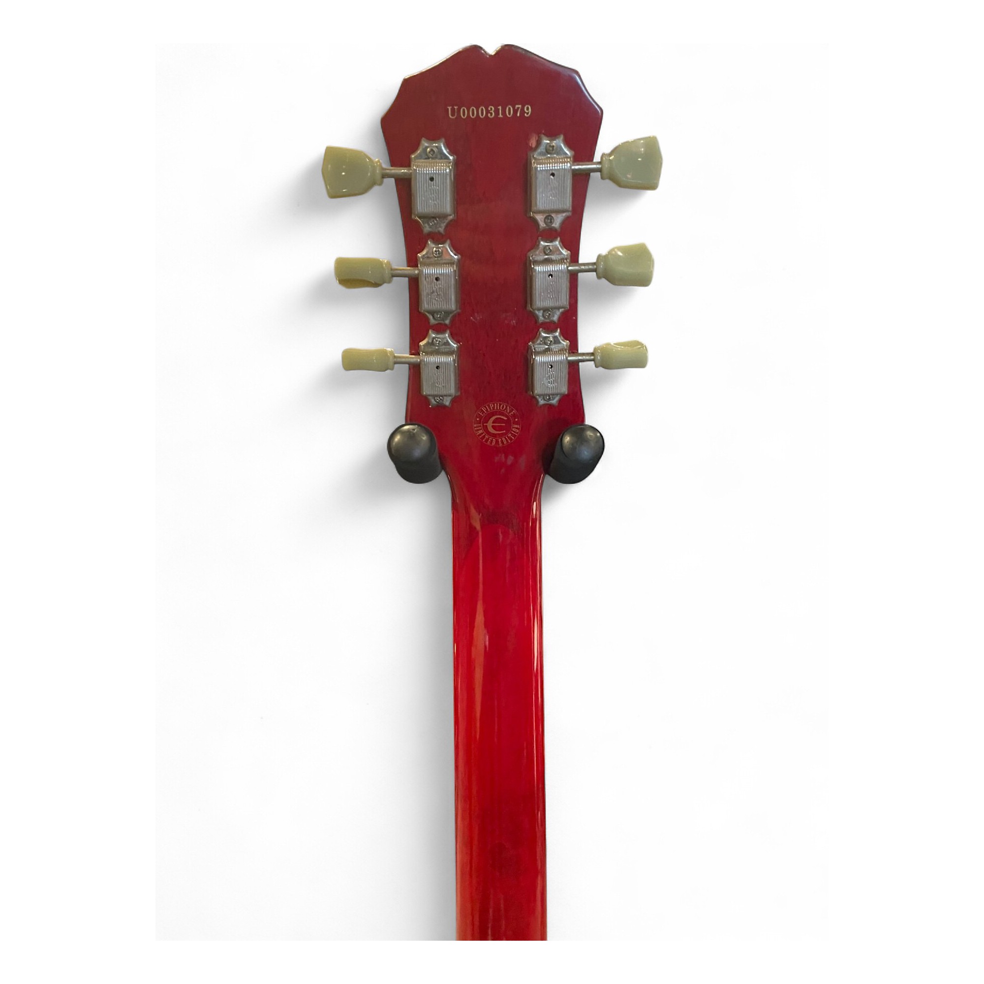 Used 2000s Epiphone Les Paul Classic Crimson Red Trans Solid
