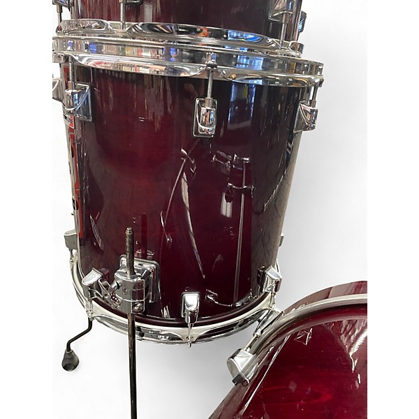 Used Taye 4 Piece STUDIO MAPLE 4 PIECE WINE RED Drum Kit