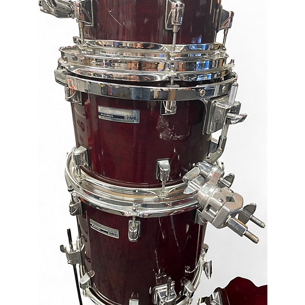 Used Taye 4 Piece STUDIO MAPLE 4 PIECE WINE RED Drum Kit