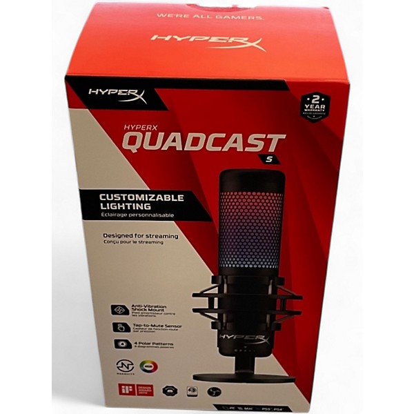 Used Hyper X  QuadCast USB Microphone