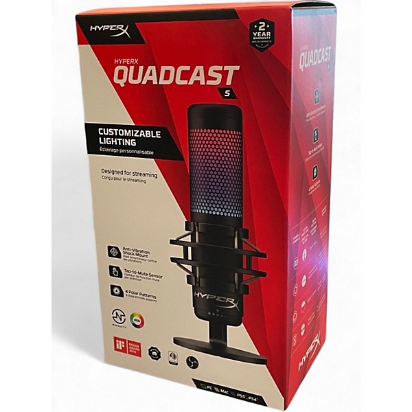 Used Hyper X QuadCast USB Microphone
