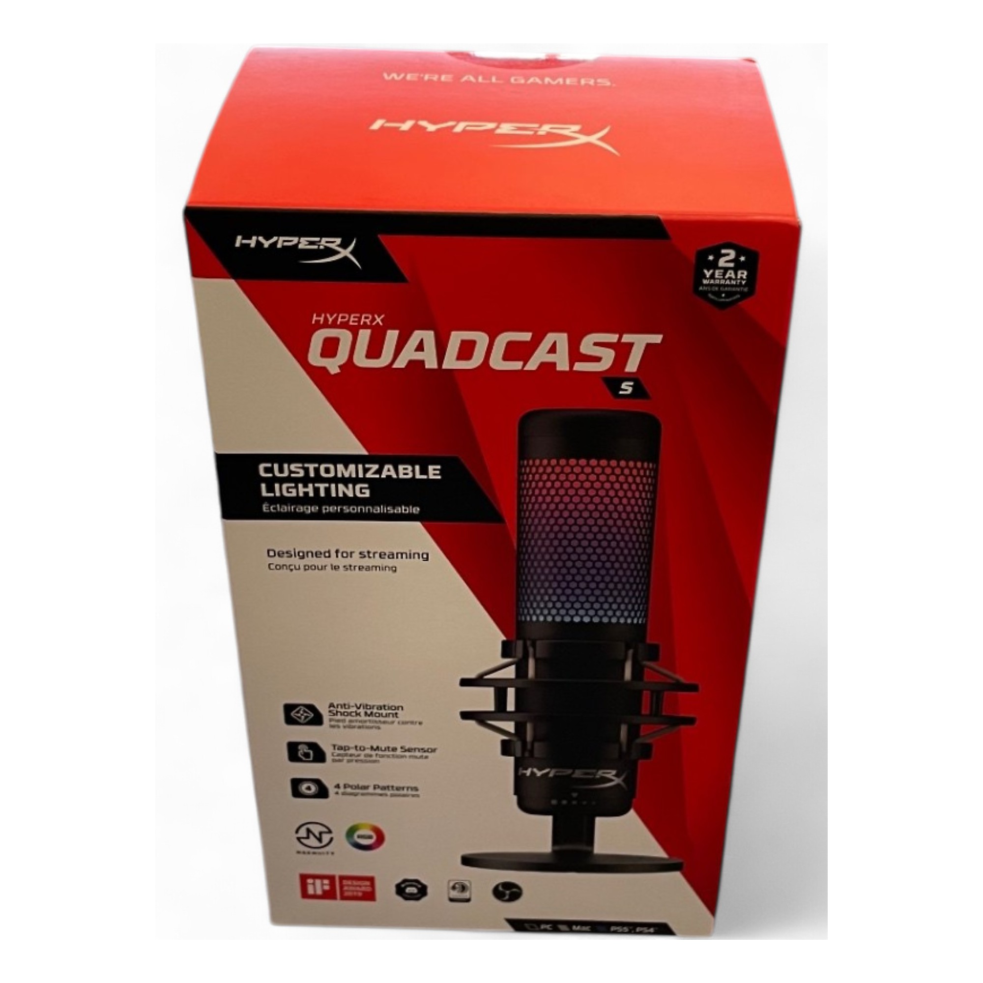 HyperX QuadCast USBマイク　中古 在庫限り）HyperX QuadCast USB コンデンサー ゲーミング