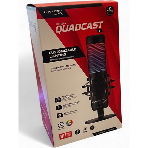 Used Hyperx QuadCast USB Microphone