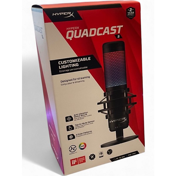 Used Hyperx QuadCast USB Microphone