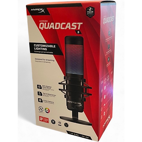 Used Hyperx QuadCast USB Microphone