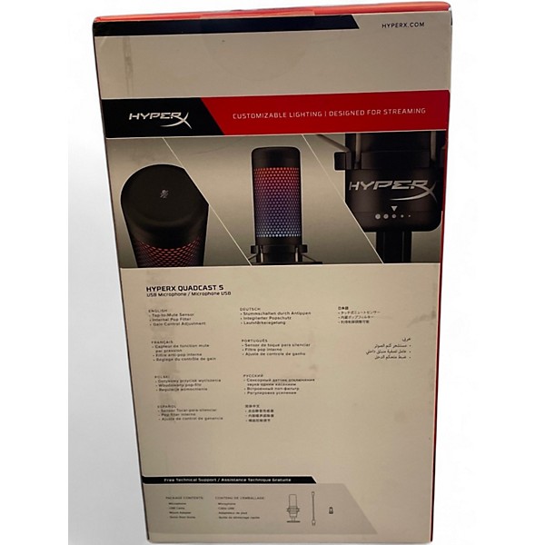 Used Hyperx QuadCast USB Microphone